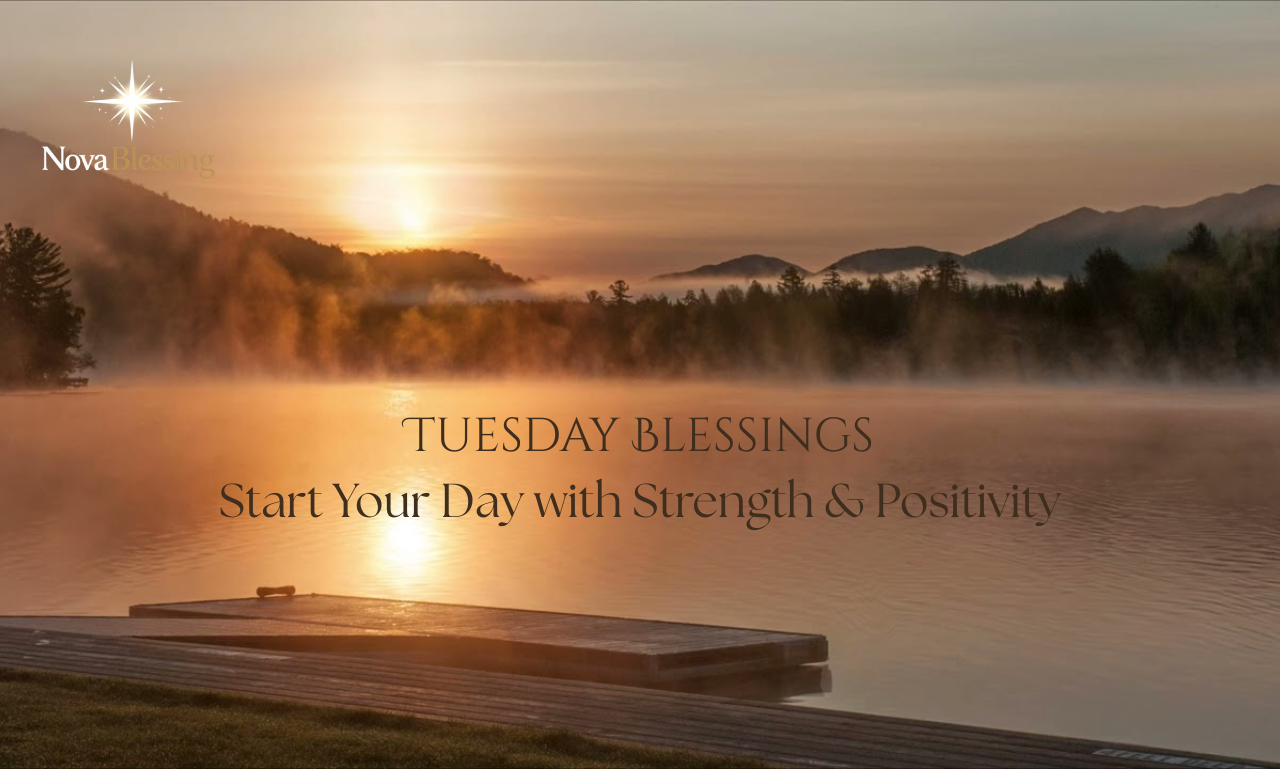 Tuesday blessings for positivity and strength.