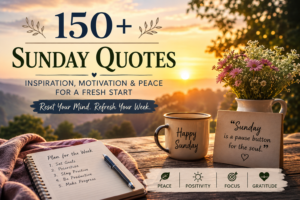 Sunday Quotes powerful ideas to bring peace, motivation, and clarity. Reset your mindset and start your week with energy, focus, and calm