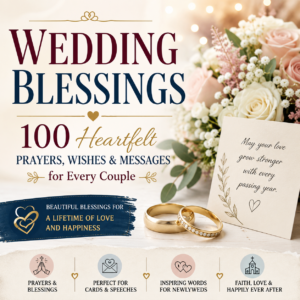 Wedding Blessings with heartfelt prayers and wishes for newlyweds