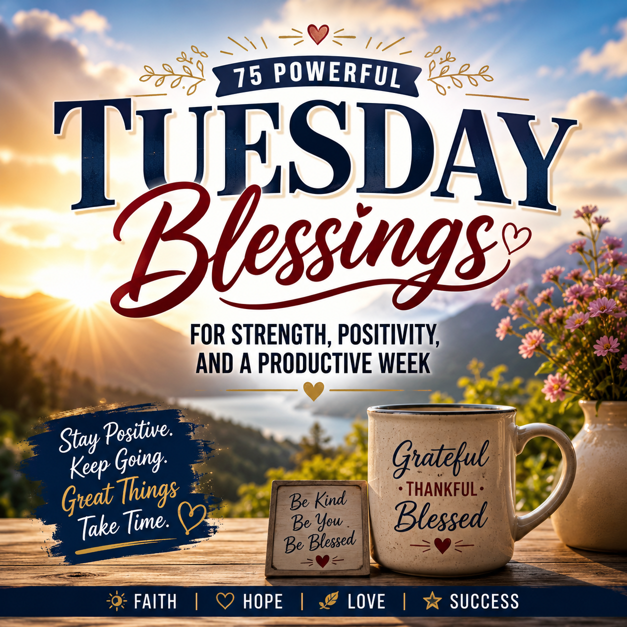 Tuesday blessings for positivity and strength